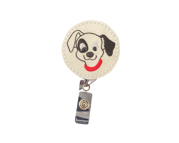 Spotty Dog Badge Reel