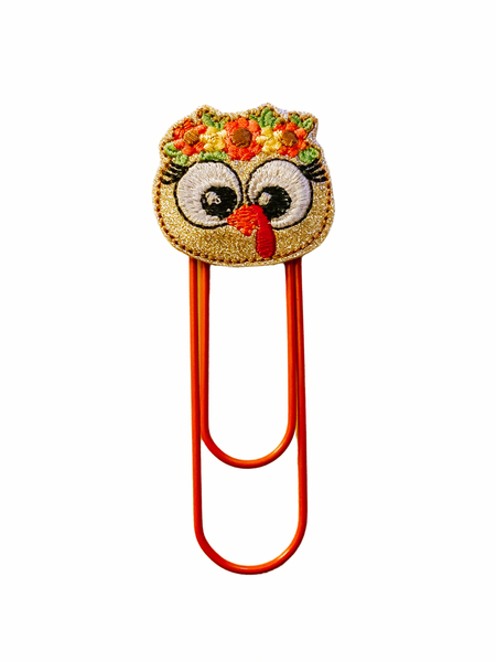 Girly Turkey Planner Clip